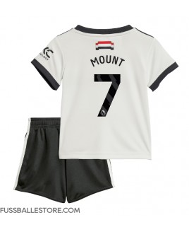 Günstige Manchester United Mason Mount #7 3rd trikot Kinder 2024-25 Kurzarm (+ Kurze Hosen)